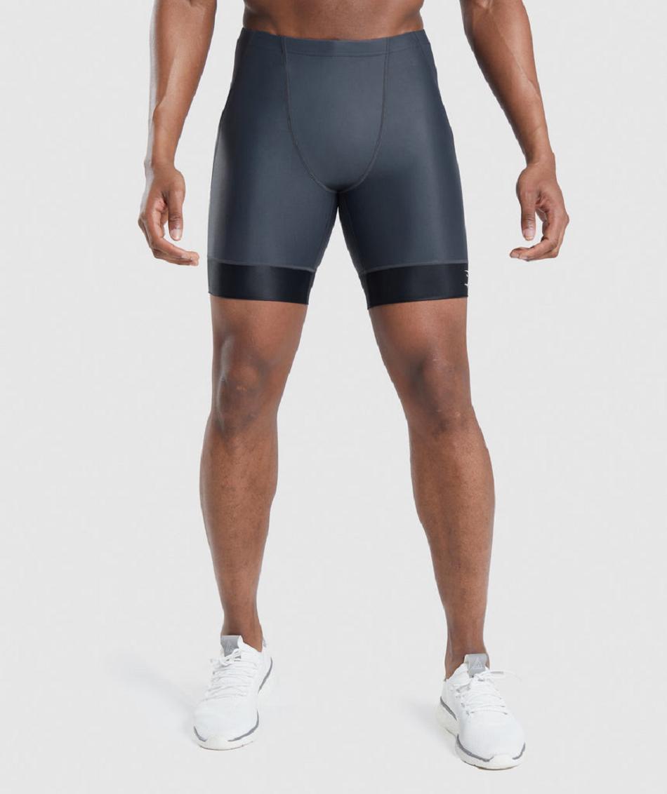 Szorty Męskie Gymshark Apex Multi Czarne Szare Czarne | PL 3480JPQ